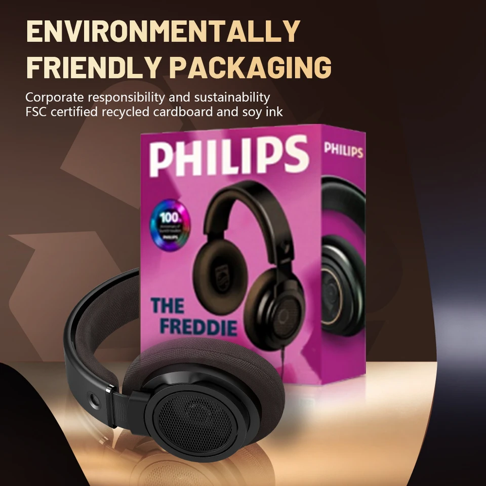 Philips SHP9500CY HiFi Open-Back Headphones Ultra-Comfortable Over
