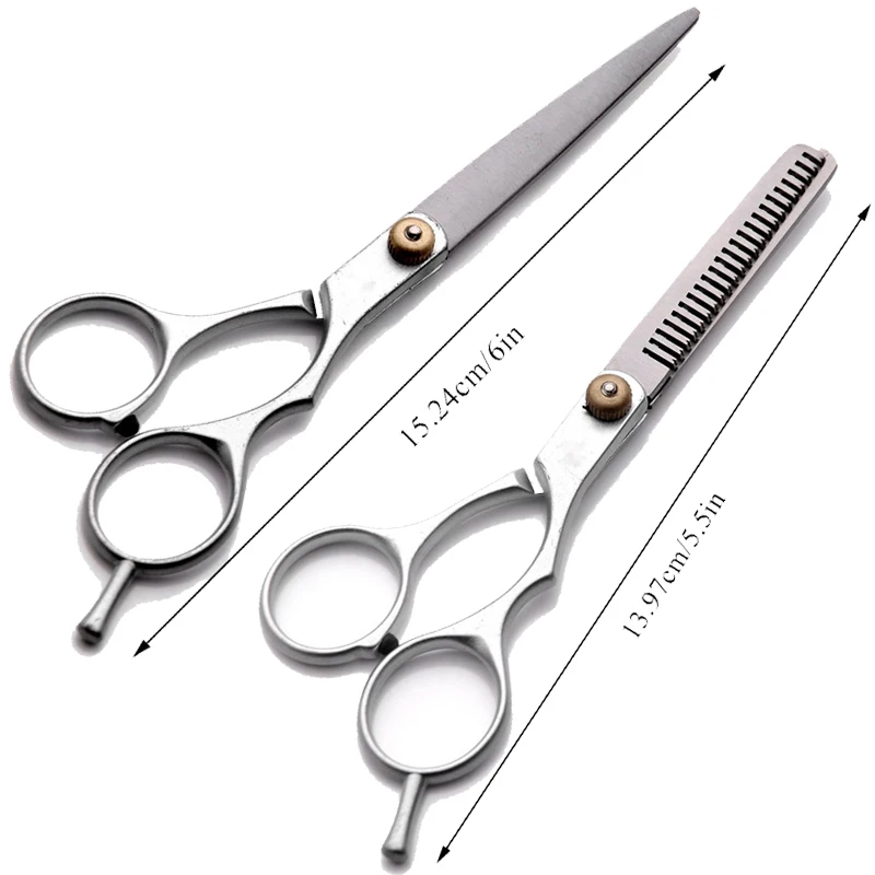 Professional Hair Scissors Barber Thinning Shear Hair Styling Tools 5.5/6.0 Inch Stainless Steel Salon Hairdressing Scissors images - 6