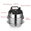 1.2L/1.6L Mini Stainless Steel Pressure Cooker Pot Outdoor Camping Multifunctional Household Stew Pot 5-minute Quick Cooking Pot 4