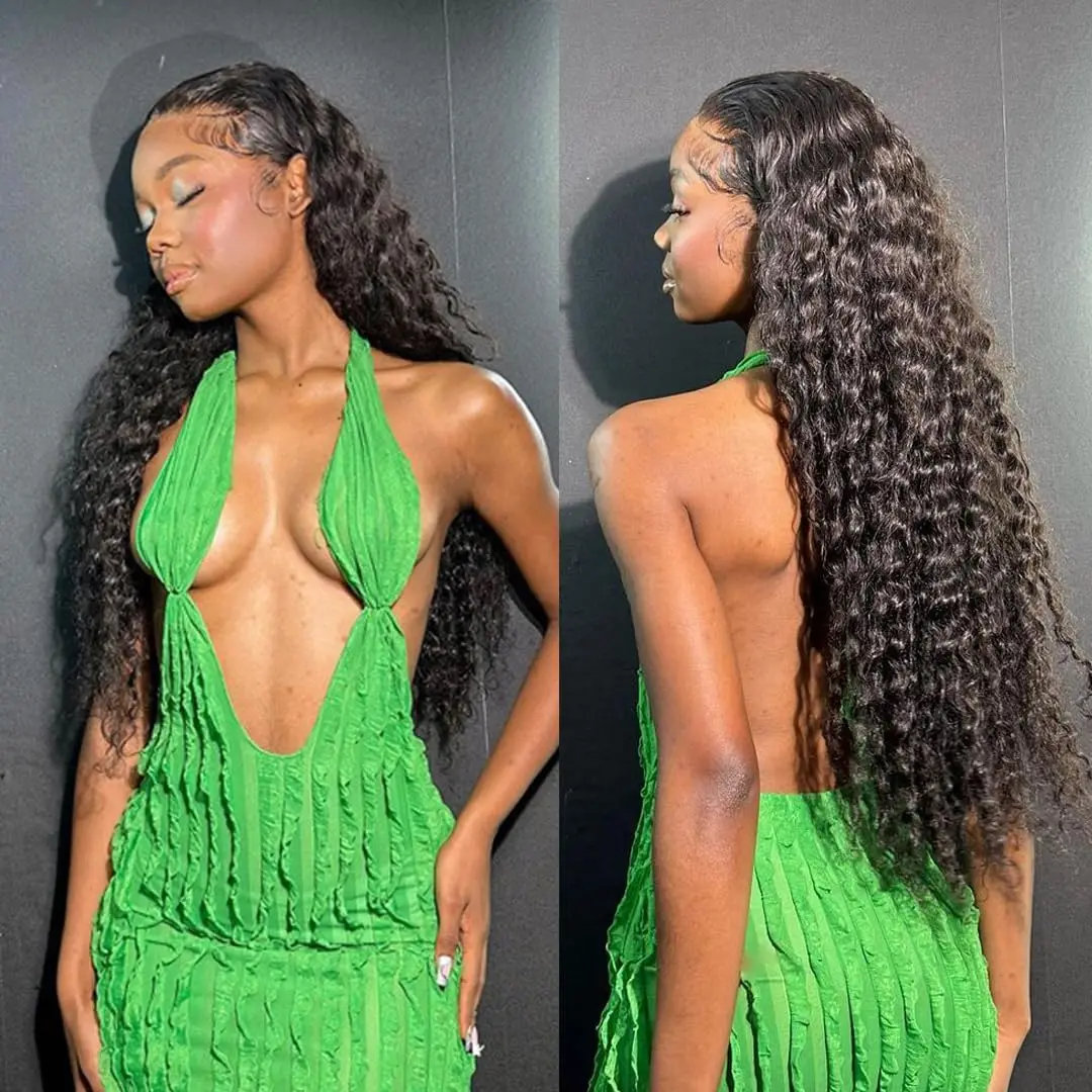 Loose Deep Wave Human Hair Bundles 30 40 Inch Brazilian Curly 3 4 Bundles Raw Hair Extensions Double Weft Rosabeauty