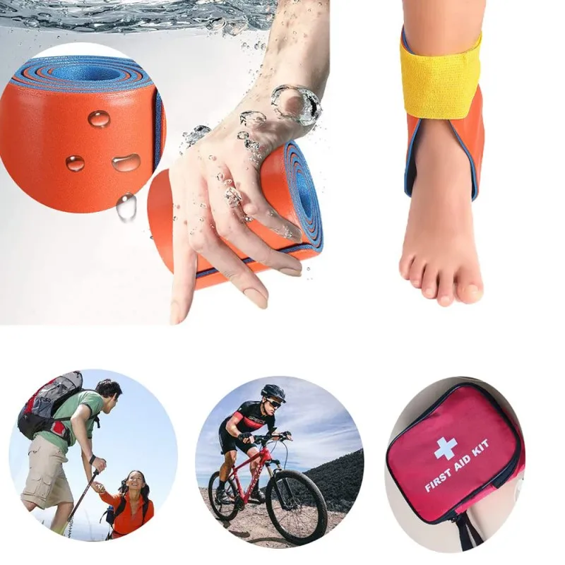 Outdoor first aid kit wound bandage rolling splint washable polymer survival splint bandage roll emergency fracture fixed bandage rescue medical wound dressing