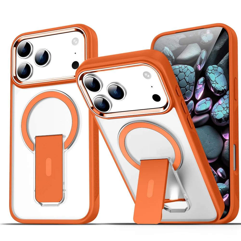 Invisible Desktop Stand with Built-in Magnetic Ring – Slim and Stylish Back Cover