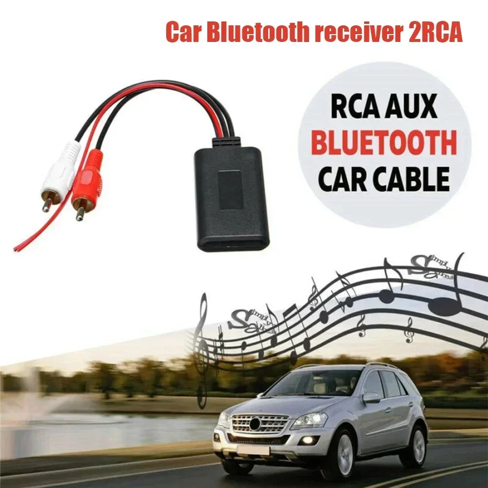 Car Wireless Bluetooth Receiver Module For 2RCA Interface Vehicles AUX Cable Adapter HIFI Sound Music Audio Stereo Receiver