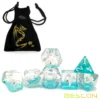 Bescon Oversized DND Animal Dice Set of Dolphin, Giant 7pcs Dolphin Polyhedral D&D Dice Set, Big Sized Dungeons and Dragons Dice 3