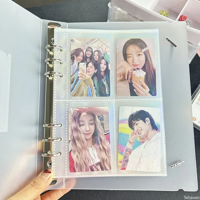 Classeur de cartes Photo A5, couverture d'album Photo Kpop, classeur de cartes Simple, livre de collection, Album de cartes Photo à feuilles mobiles, classeur de cartes Kpop 3