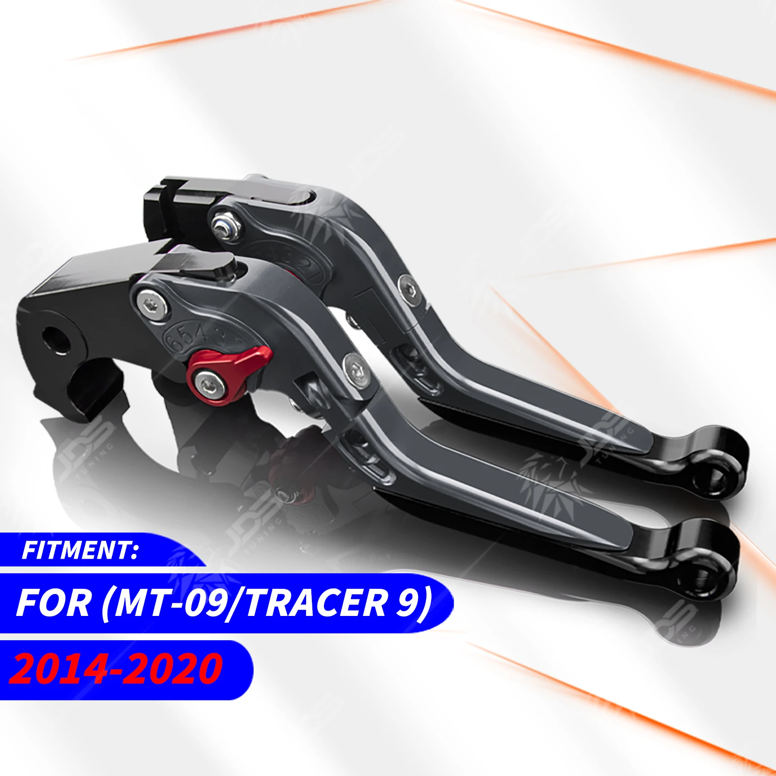 QJY-Motor Part-Store MT-09 SP Moto Leviers D'embrayage De Frein Pour MT09 MT -09 2013-2020 MT09 SP 2017-2020 MT09 TRACER 2015-2020 MT09 TRACER GT 2018- 2020-Noir