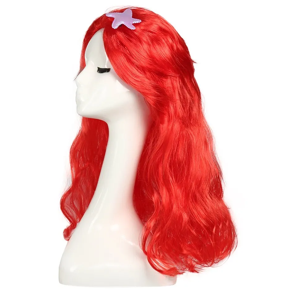 Girls Wednesday Wig Children Princess Cosplay Accessories Kids Rapunzel Elsa Anna Jasmine Mermaid Moana Mirabel Party Headwear cosplay accessories hair accessories