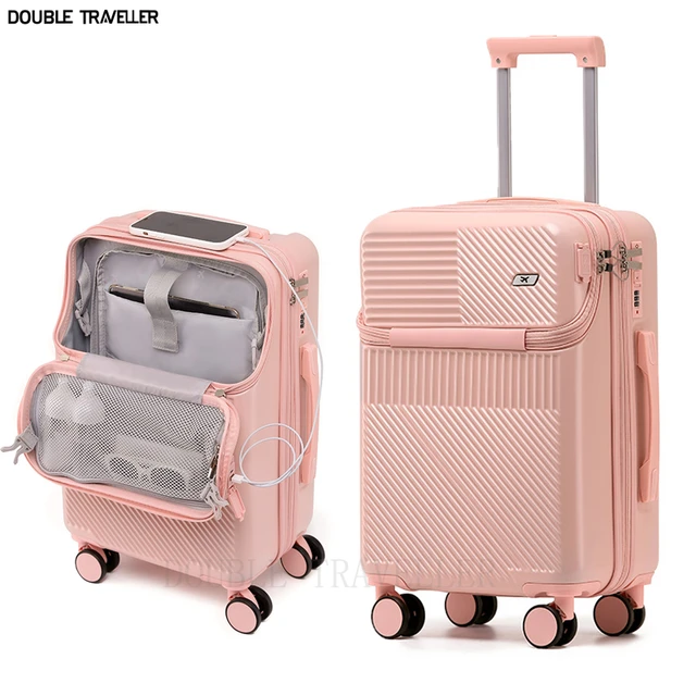 New Front Opening Password Luggage for Women Small 20'' carry on