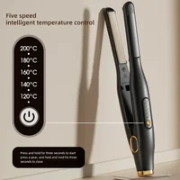 2 In 1 Hair Straightener Curling Iron Mini Pencil Flat Iron for Short Hair Beard StraighteneHome Hair Curlr Ceramic Hair Curlers 1