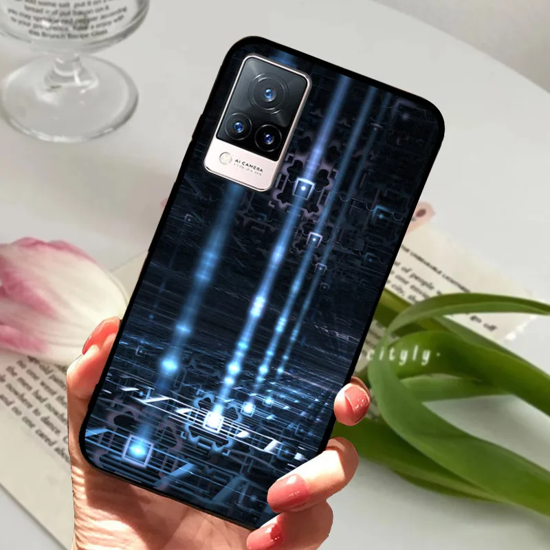 Soft Silicone Phone TPU Coque Cover for Vivo V21 Series - Protective s Shell
