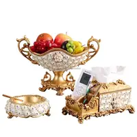 European - style Household Fruit Plate Living Room key-2 Luxury High - end Dried Fruit Plate Table Decoration Set 1