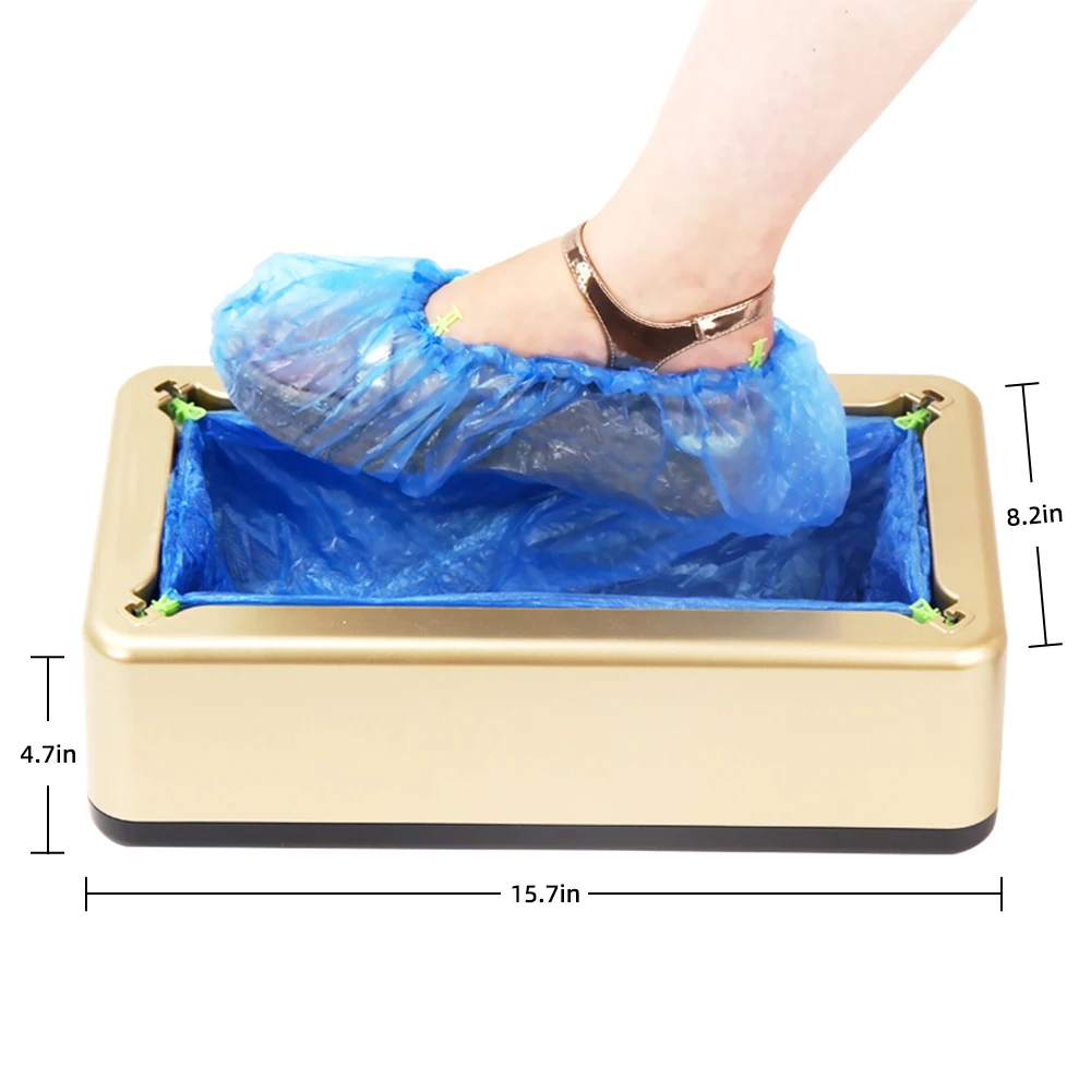 Automatic Shoe Cover Machine with 200 Disposable Shoe Covers Cover Dispenser for Home & Office Disposable Non-slip indoors