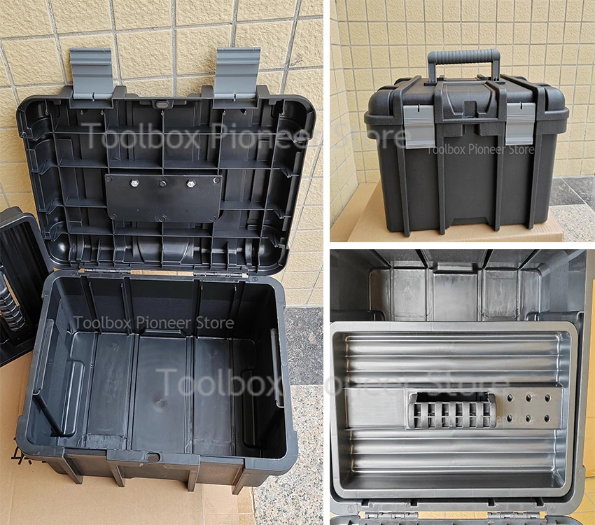 22/23 Inch ABS Plastic Toolbox Large Hard Case Empty Tool Case Suitcase for Tool Organizer Box Portable Hardware Suspenders tool storage box plastic tool box storage organizer box