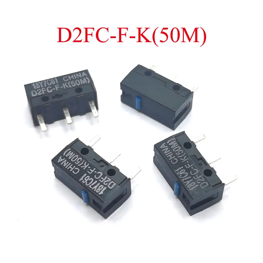 Mouse Micro Botão Interruptor Fretting D2fc-f-k 50m Pcs