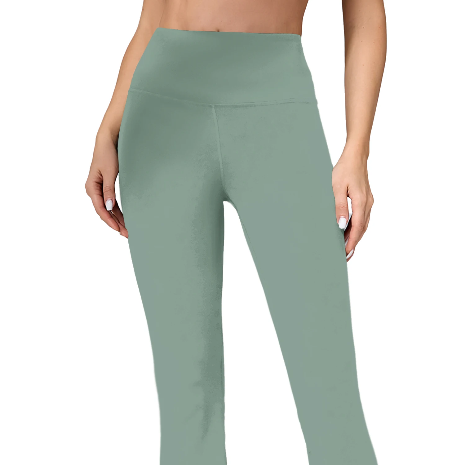 CATHSNNA Women's Flare Leggings High Waist Seamless Flare Yoga Pants with Tummy Control Bell Bottom Leggings