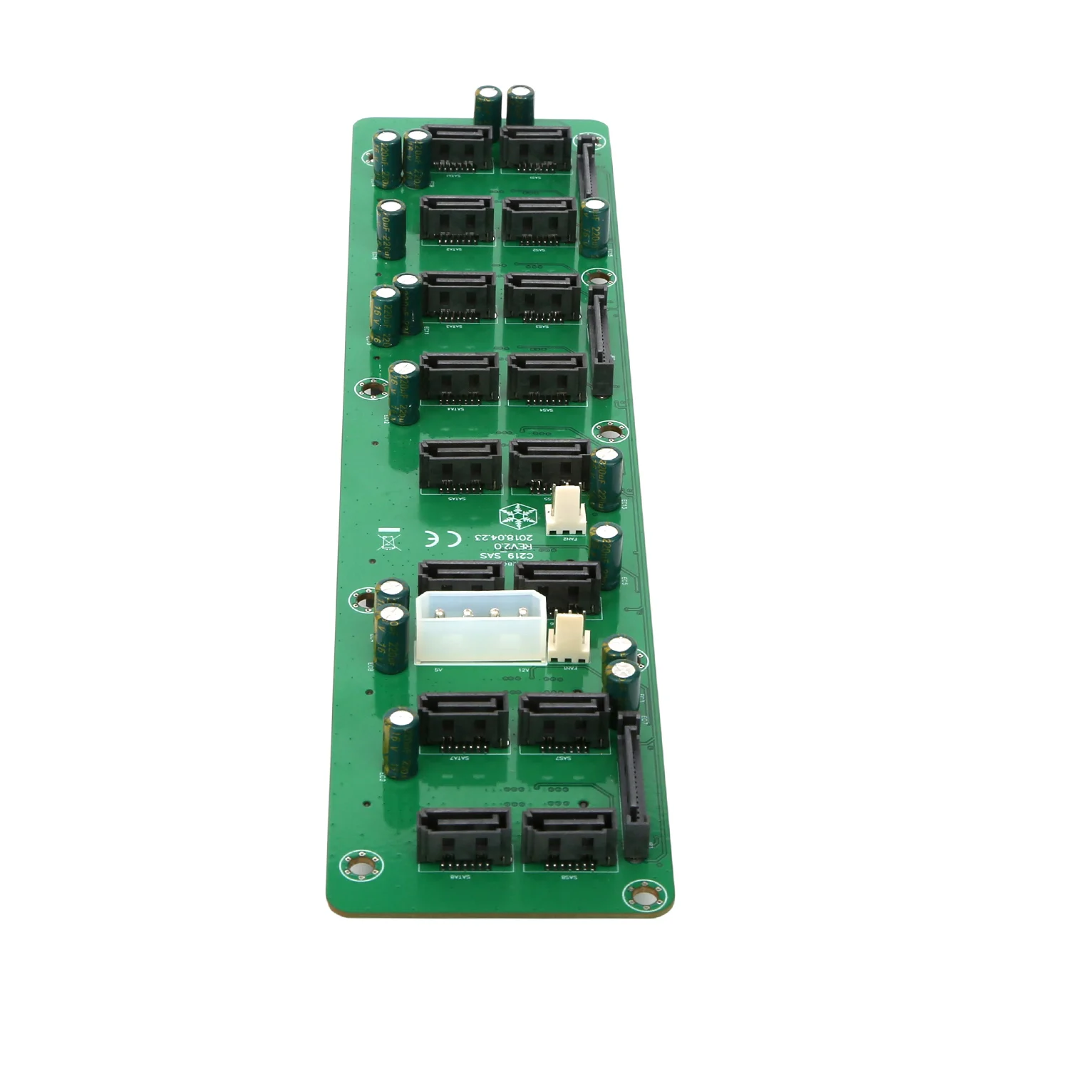 Backplane Servidor Circuit Board Motherboard Adaptador Hdd Molex 4pin Fonte de Alimentação 3pin Cabeçalho do Ventilador Pcie Pcie Sas Mais + 15pin - Imagem 4