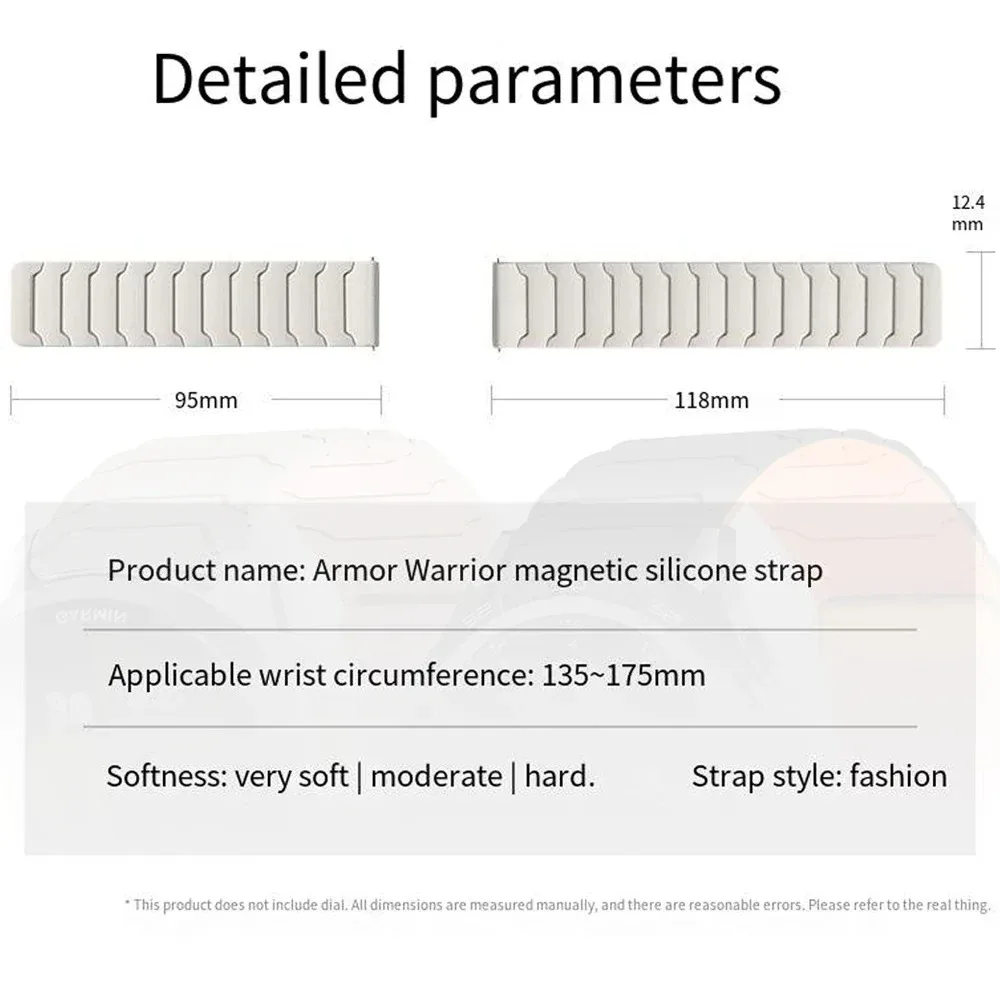 Breathable Magnetic Silicone Strap - 20/22mm - Universal Fit