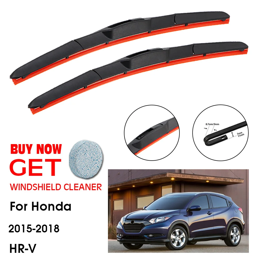 

Автомобильный стеклоочиститель для Honda HR-V 26 дюймов + 16 дюймов 2015-2018, передняя стеклоочиститель, лобовое стекло, ветровое стекло, силикагелев...
