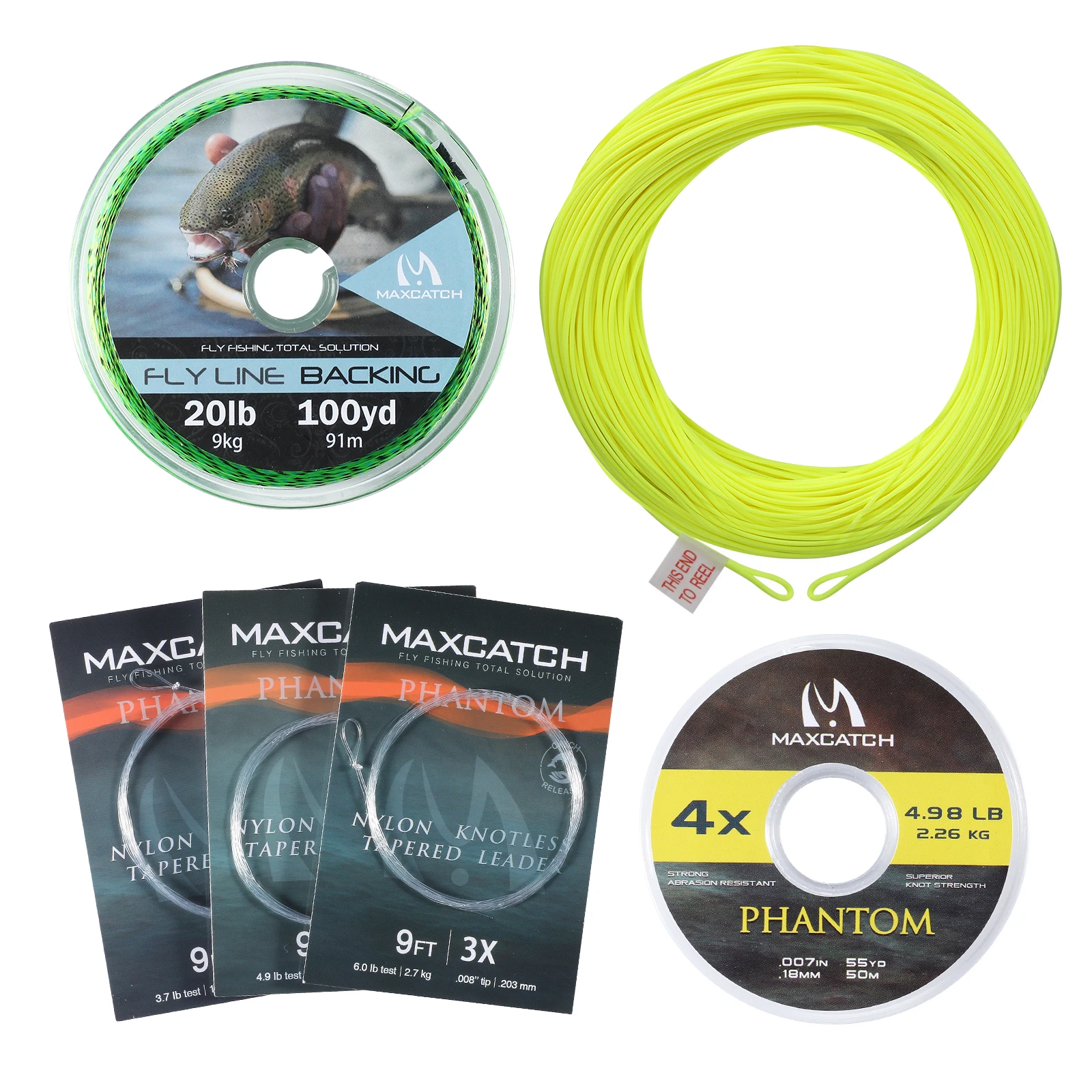 Premium Weight Forward Floating Fly Fishing Line with Dual Welded Loops - 100FT