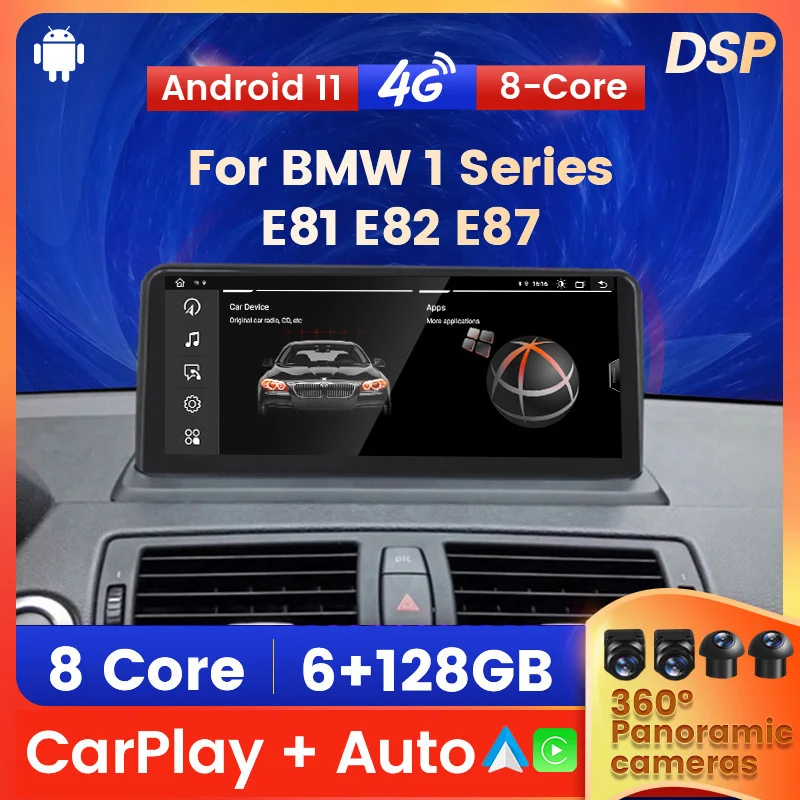 Android All-in-One Car Auto Radio For BMW 1 Series E81 E82 E87 E88 116i  118i 120i 130i 2005 - 2012 8Core GPS Navigation Carplay - AliExpress