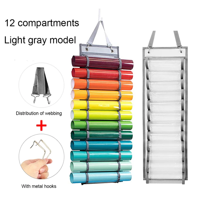 48Grid Vinyl Storage Holder Hanging Bag Rolls Vinyl Storage Rack