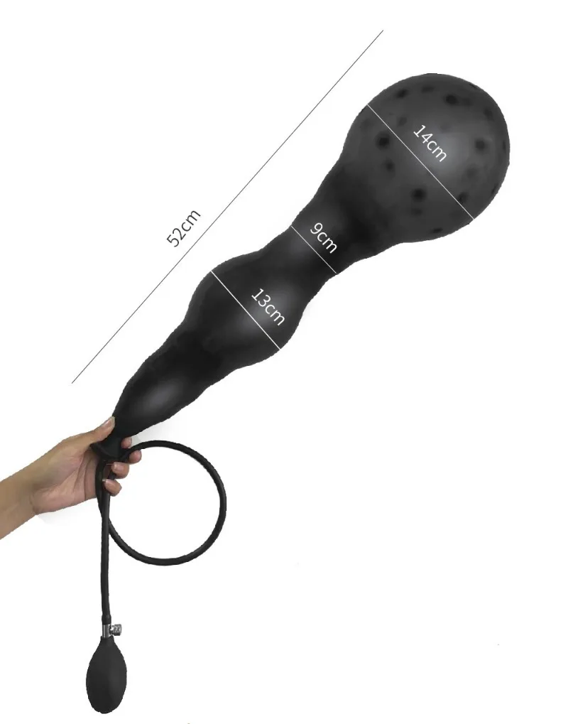 Gas Charging Ass Orgasmic Dilatation Inflatable Anal Beads Plug Speculum Buttplug Prostate Stimulator Anus Masturbador Masculino