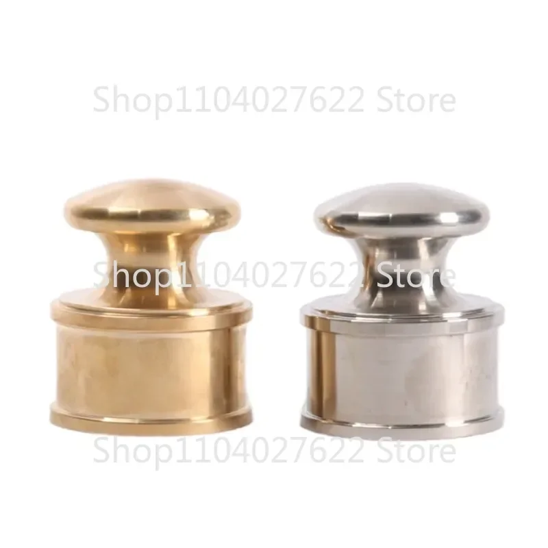 1pc Leather Hand Pressed Town Pure Copper Stainless Steel Solid Brass 1kg Heavy Duty Craft Skinned Carving Tool Pressing DIY