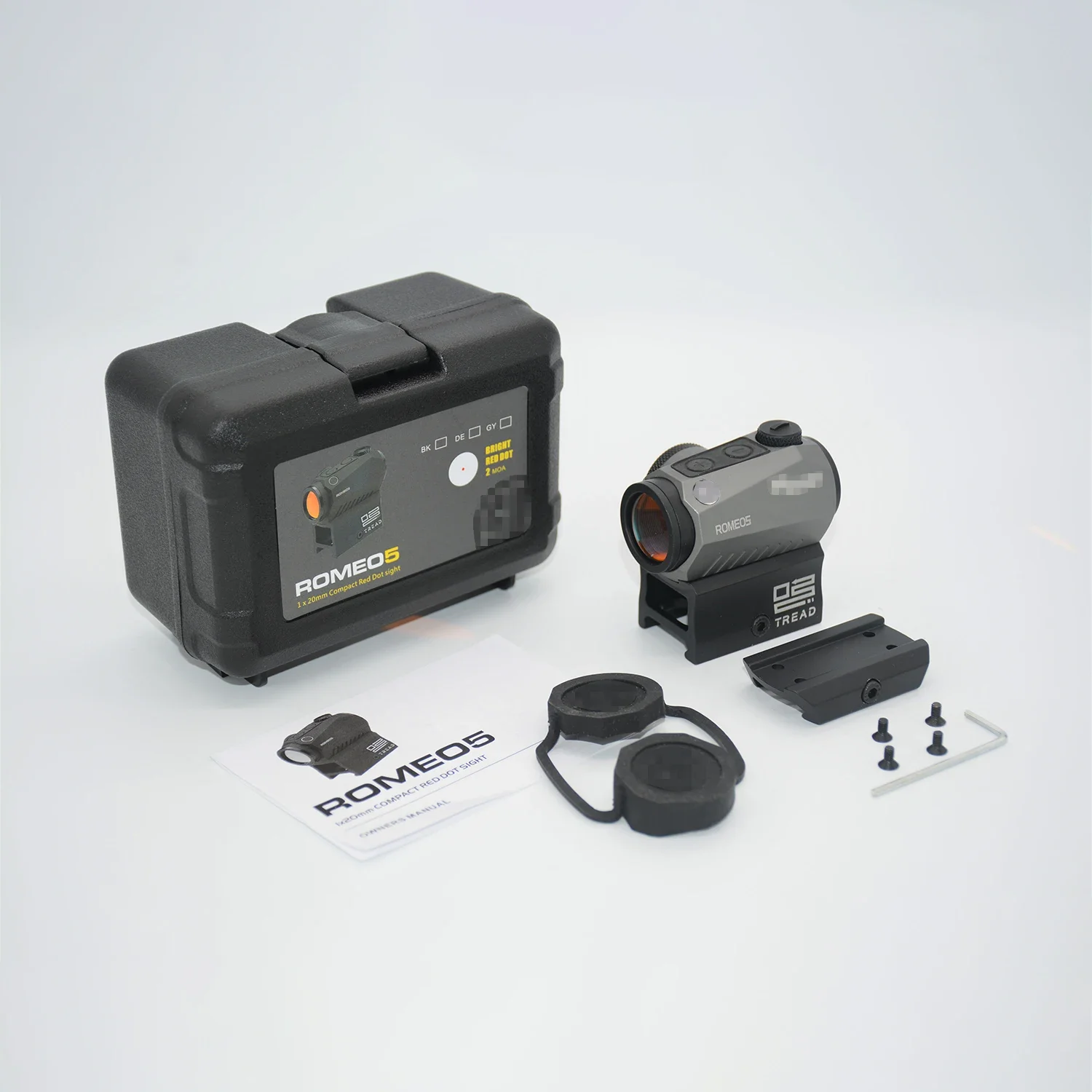 ROMEO5 Red Dot Sight Holographic Reflex Compact 2 MOA Airsoft Riflescope Hunting Scope With Riser 20mm Rail Mount 4