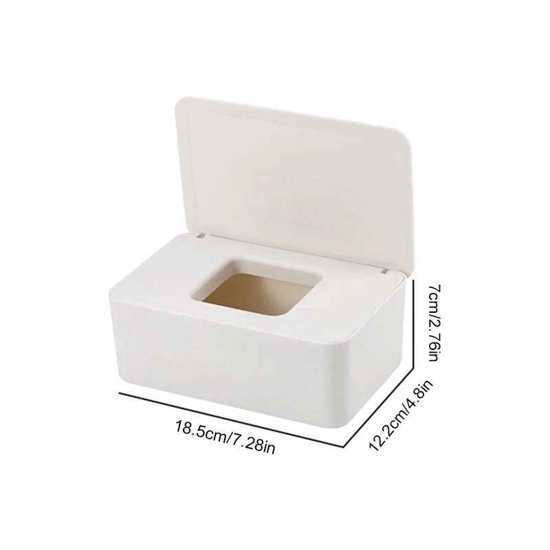 Dustproof Wet Tissue Box With Lid Baby Nappy Wet Tissue Storage Holder Dispenser For Home Car Office Paper Organizer