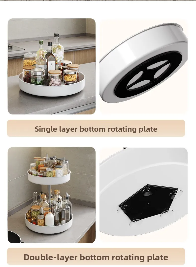 Stainless Steel Rotateable Spice Storage Rack