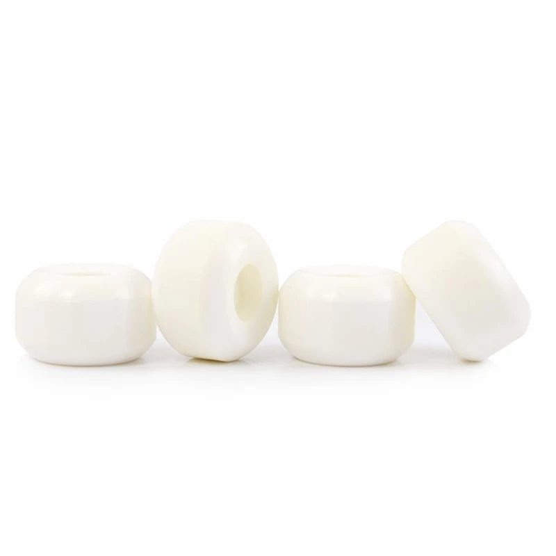 전문 스케이트보드 더블 로커 휠, 다운스피드 슬라이딩 휠, 화이트, 52mm, 102A, 55D 경도, 4 개