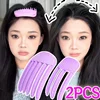Korean Fluffy Hair Roots Clip Purple Hairs Styling Tool Fork Comb Hairdressing High-top Artifact Wind-shaped Comb Shaping Tools 3