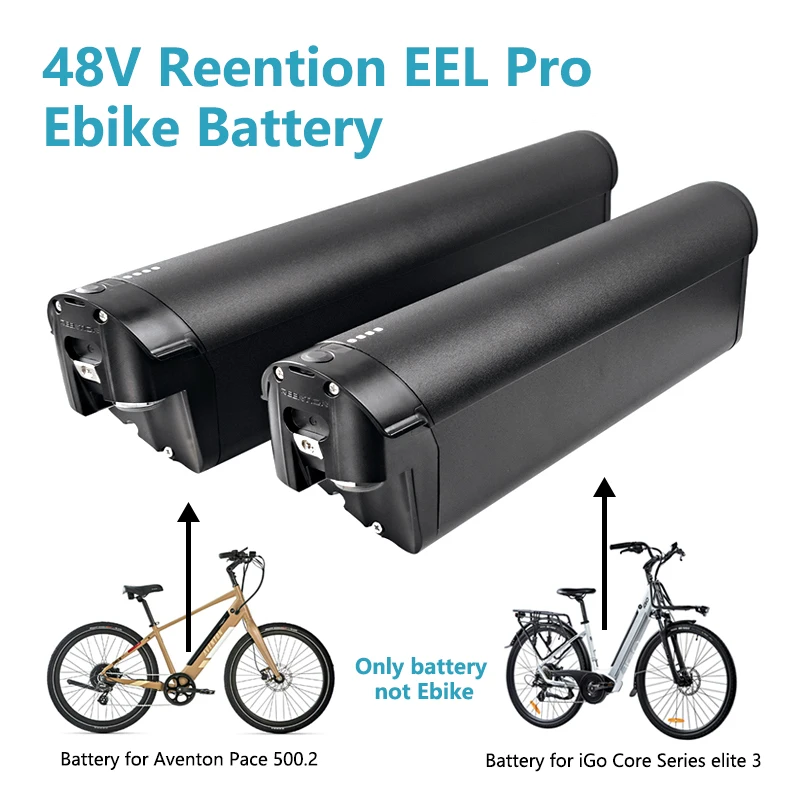 

48V Reention EEL Pro Ebike battery for Ride1 UP CORE-5 LMT'D 14Ah 10.4 12.8Ah Replacement Batteries Aventon Pace 500.2 500W 750W