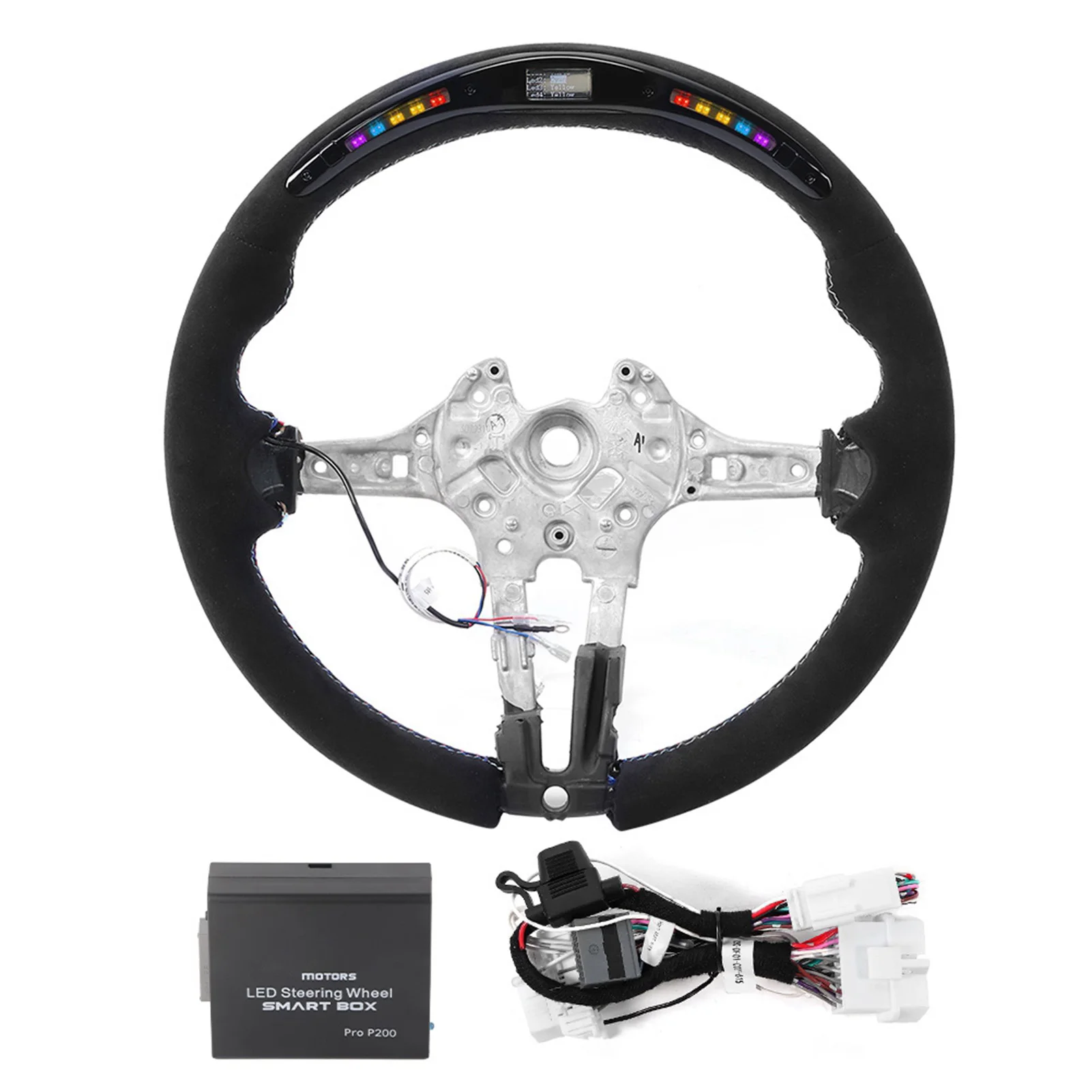 

For M Performance Suede LED Race Digital Display Steering Wheel Fit for M3 F80 M4 M2 F20 F22 F30 F32 M Sport 2013-2020 hot