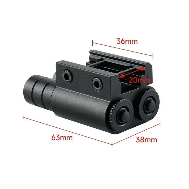 Red/Green Dot Laser Sight Pistol Airsoft Shotgun Accessories 20mm Rail Mount Hunting Tactical Compact Flashlight Laser Sight