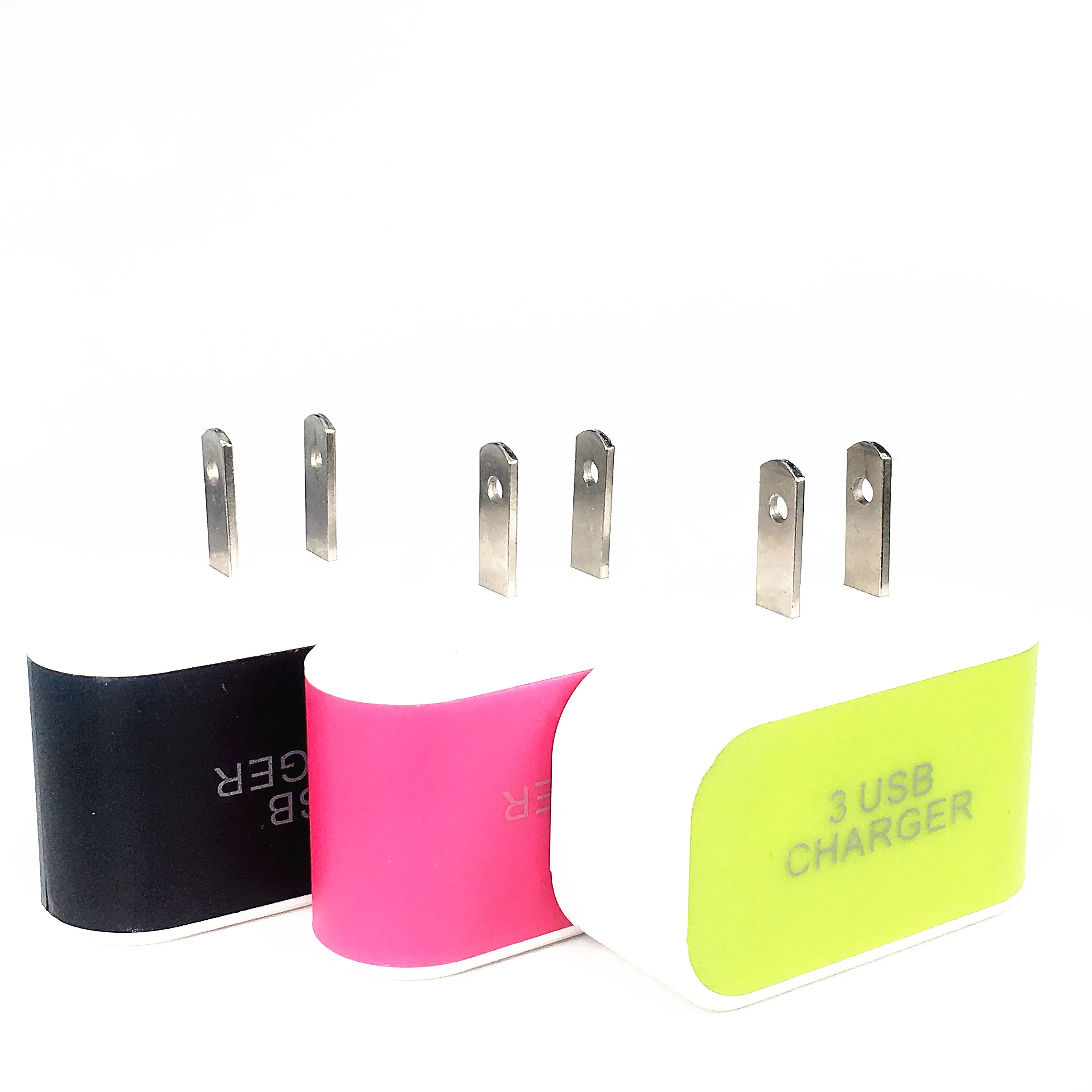 AC Adapter 3 Ports 3.1A Triple USB Port Wall Home Travel AC Charger Adapter US EU Plug Mobile Phone Charger