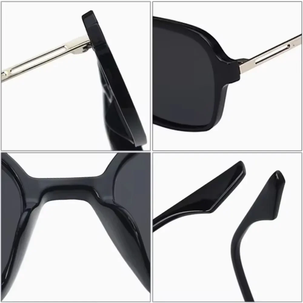 Luxury Vintage Square Sunglasses Man Woman Fashion Brand Sun Glasses Metal Temples Candy Colors Mirror Retro Designer 선글라스