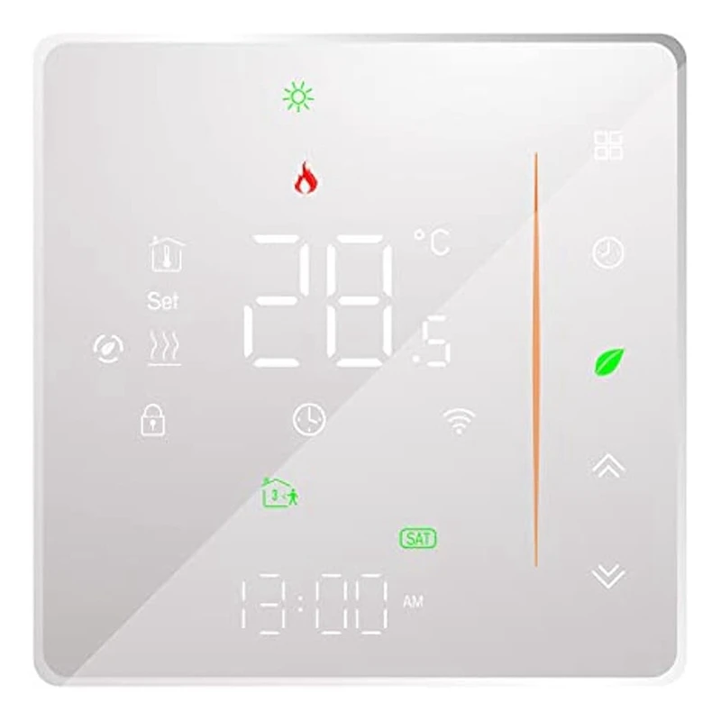 

AT14 Wifi Smart Thermostat Temperature Controller Weekly Programmable Supports Touch Control-3A