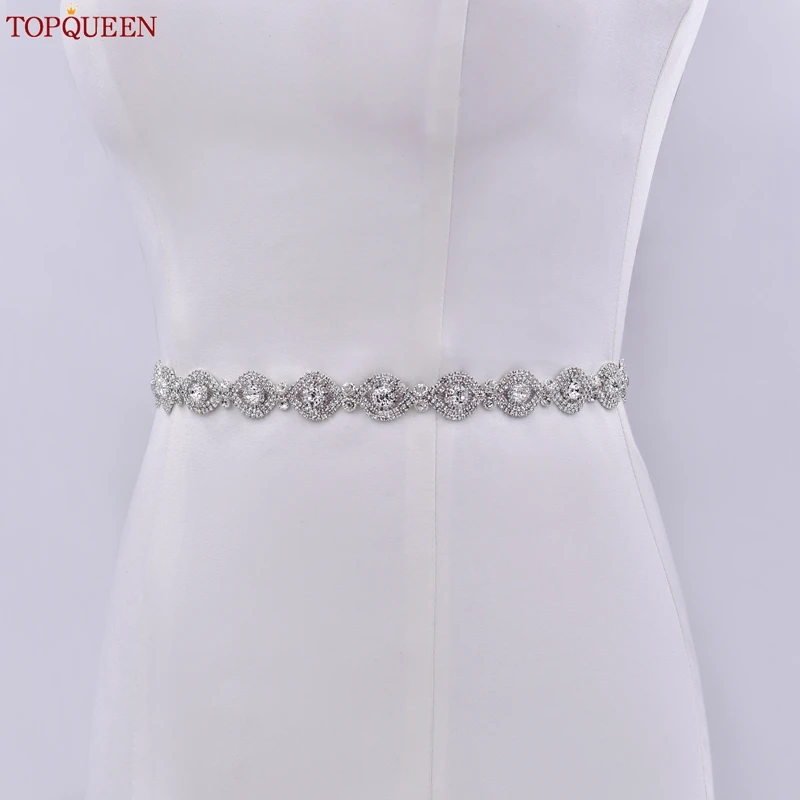 

TOPQUEEN Свадебный ремень с бриллиантами для свадьбы ремень для свадебных аксессуаров ремень для платьев S307