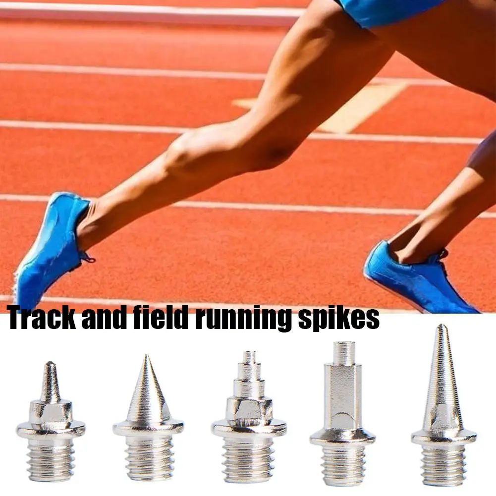 20 Stuks Stalen Schoen Spikes Vervangende Piramide Spoor-En Veldspikes Voor Sportschoenen Hardloopschoenen Zilver