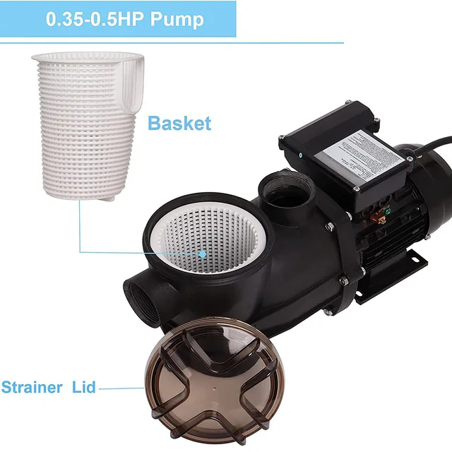 Skimmer Kosár 3/4Hp -Hez 2400 Órás Gyógyfürdőkhöz Rendelkező Pezsgőfürdő -Szivattyú Homokszűrő Szivattyú Csere Medence Szűrő - Image 5