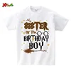 Magic Broom Wizard Birthday Boy Shirt Family Matching Outfits Personalized Name Shirts Kids 9th Birthday Party Children Outfits 3