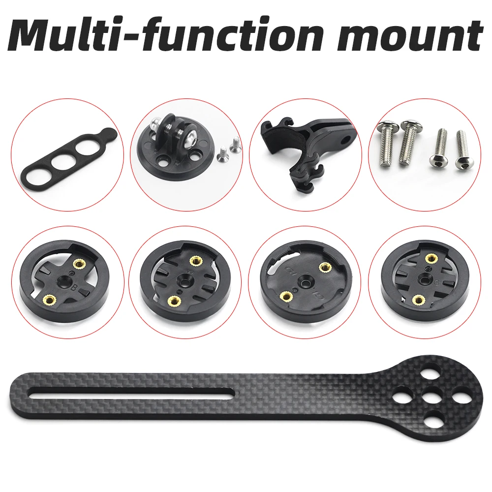 Sleek Carbon MTB Riser Handlebar - 3K Black Finish, High-Quality with -17° Angle Adjustment