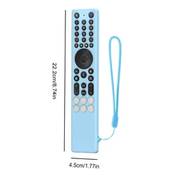 Silicone Protective Case for Remote Control - Drop - Proof, Anti - Slip, Waterproof TV Accessory Cover (Luminous Blue)