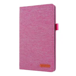 Solid Colour Shockproof Flip Case with Bracket for Lenovo Tab M9 (Pink)