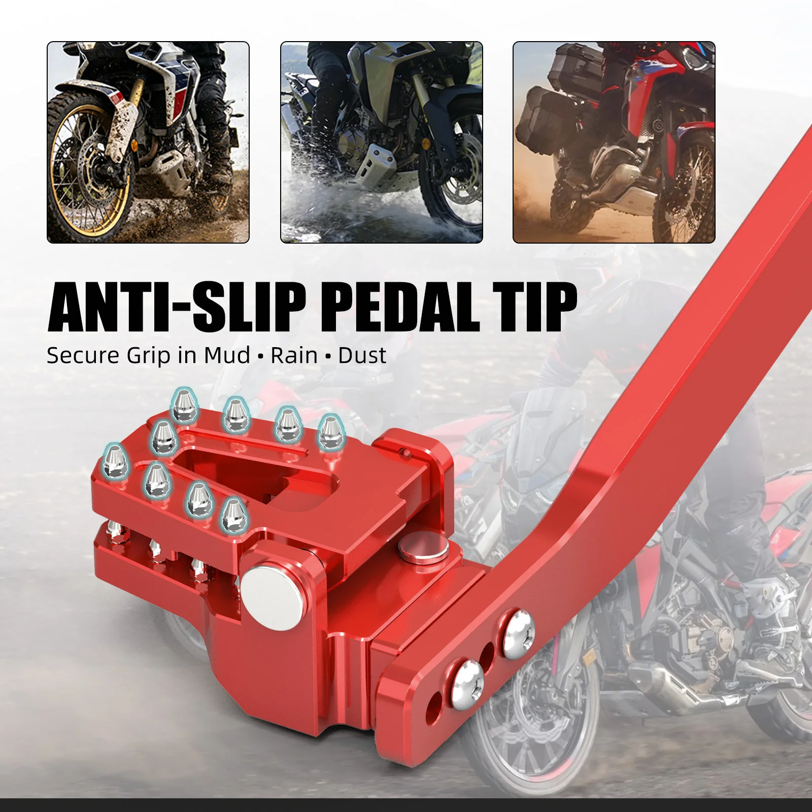 (EU-Lager) Für Honda CRF1100L Africa Twin Adventure Sports 2020-2026 Einstellbarer Hinterer Bremshebel Fußrasten Fußstützen CRF1100 – Detail 14
