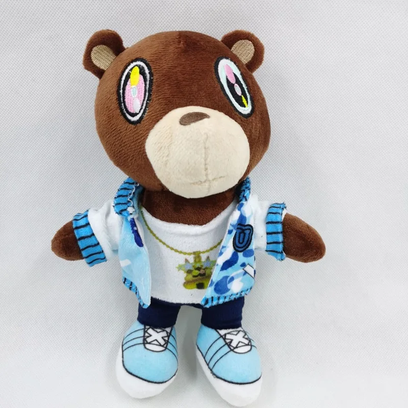카와이 카니예 탈락 곰 테디 베어 봉제 장난감, 카니예 웨스트 졸업 부드러운 박제, 홈 룸 장식, 생일 선물