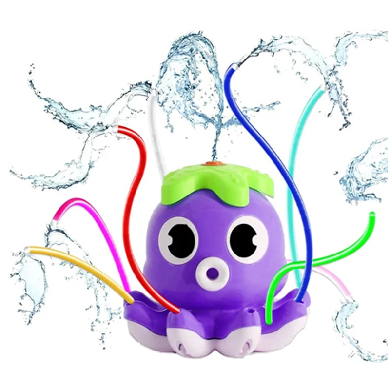 

New summer outdoor spray octopus splashing toys sprinkling octopus model children's toys connected to the water pipe