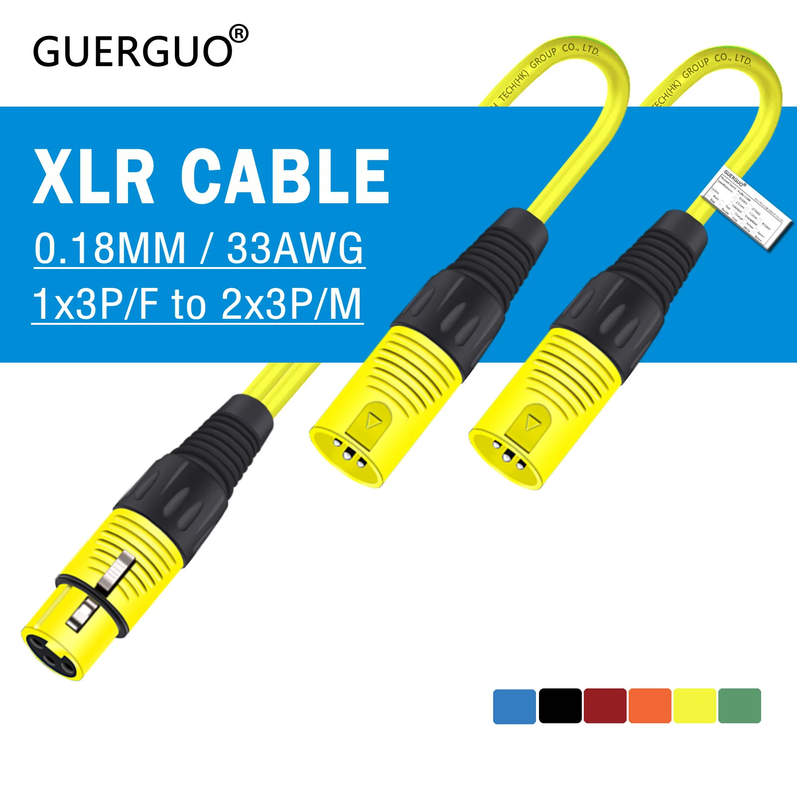 Kunststoffgehäuse 3Pin XLR Stecker/Buchse auf Dual XLR Buchse/Stecker Jack Adapter Konverter Verlängerungskabel für Amp Lautsprecher MIC Mixer