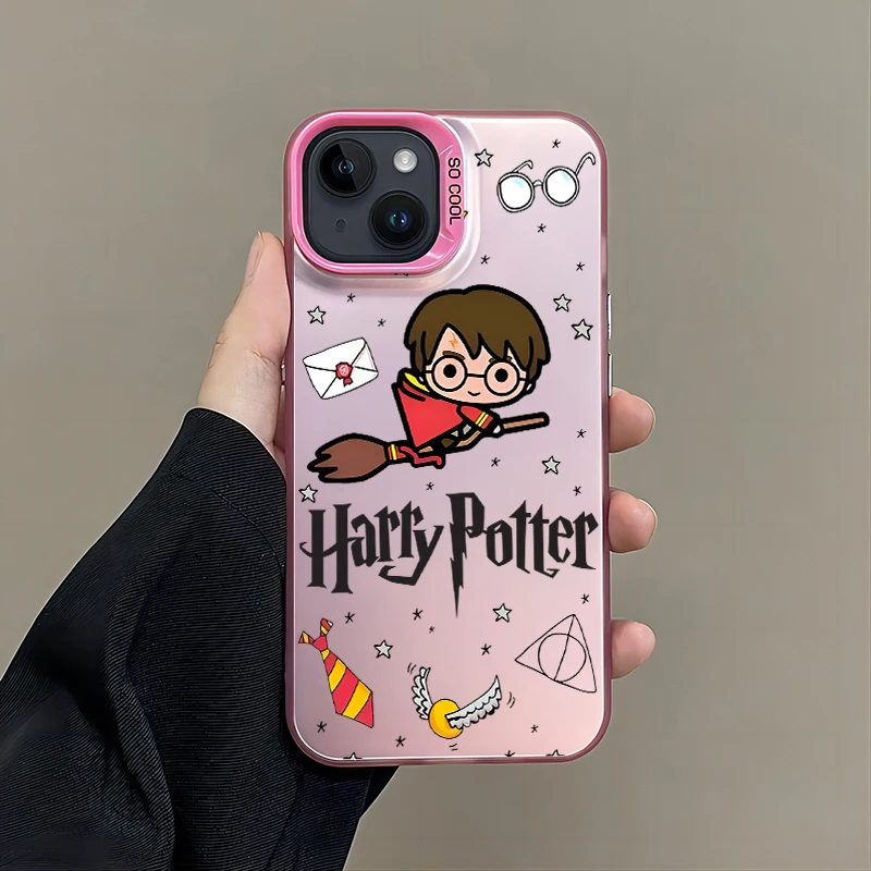 thumbnail image 1 of Cool PotterS Wand HarrieS Logo funda de teléfono para iPhone 16 15 14 13 12 11 Pro Max X XR 8 7 Plus caramelo mate cubierta trasera a prueba de golpes, 1 of 5